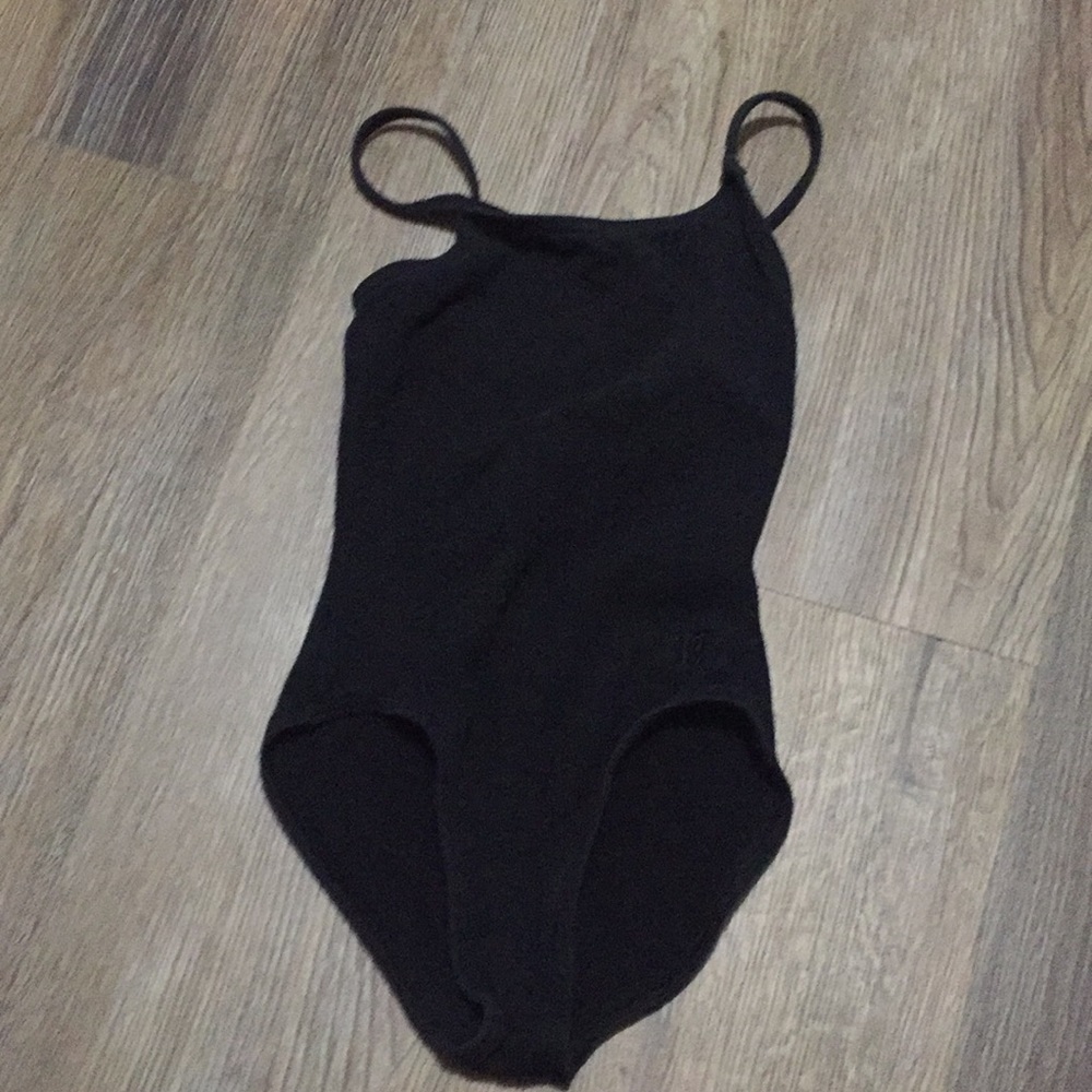 Girls Camisole Black Leotard